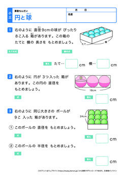 円と球プリントNo.6