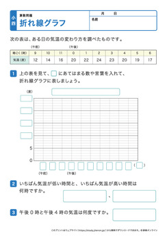 折れ線グラフプリントNo.4